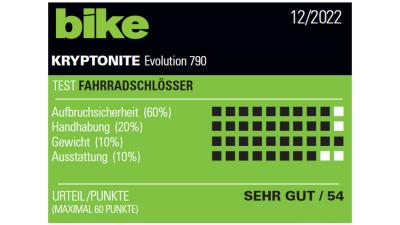 KRYPTONITE Faltschloss Evolution 790 schwarz/orange 90 cm Produktbild 6