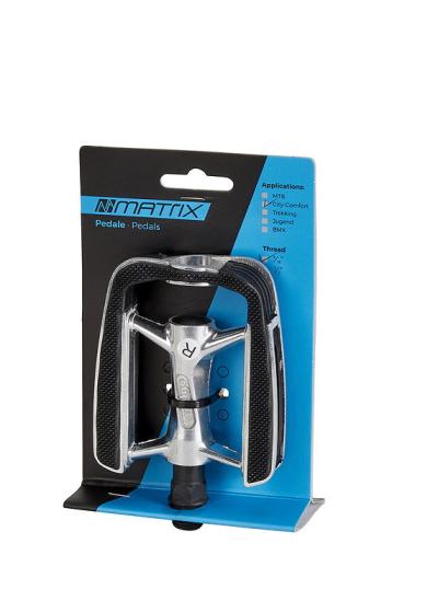 MATRIX Trekking-/Comfort-/City Pedal PE59 Anti Slip schwarz / silber  EVP Produktbild 1