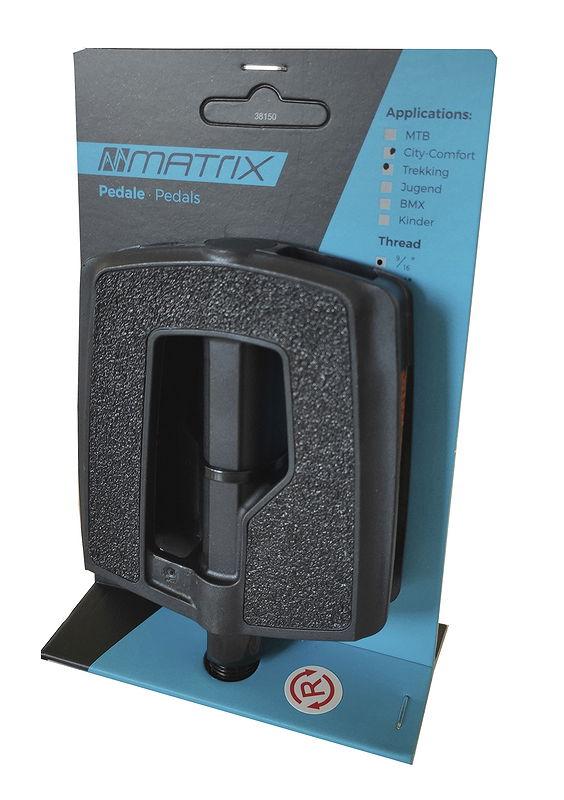 MATRIX Trekking-/Comfort-/City Pedal PE58 Anti Slip schwarz  EVP
