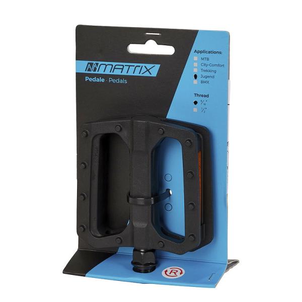 MATRIX Jugend Pedal PE77 schwarz  EVP