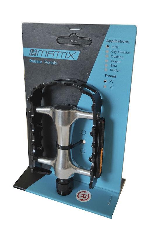 MATRIX MTB Pedal PE83 schwarz / silber  EVP