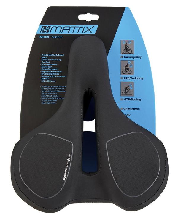MATRIX City Sattel Ergonomic Comfort Relaxed  L256 x B228 mm Unisex EVP