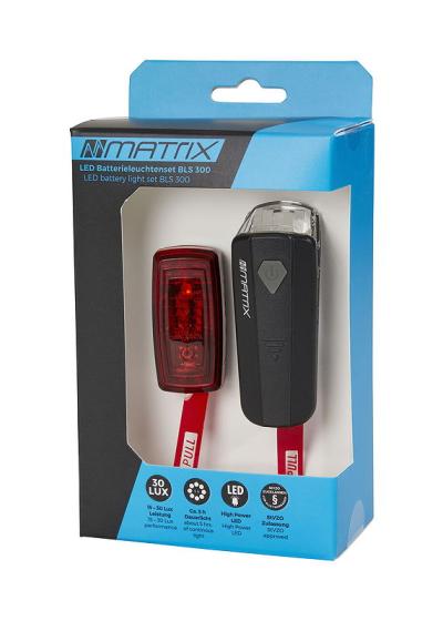 MATRIX LED Akkuleuchten Set 30 LUX BLS 300  schwarz Produktbild 1