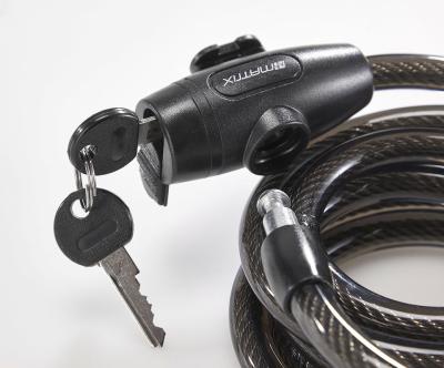 MATRIX Spiralkabelschloss SPS 1800 12 mm schwarz 180 cm EVP Produktbild 1