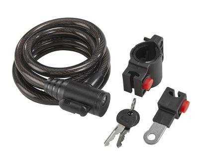 MATRIX Spiralkabelschloss SPS 1810 12 mm schwarz 180 cm EVP Produktbild 1