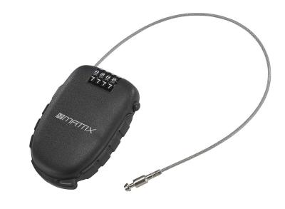 MATRIX Zahlen-Kabelschloss aufrollbar KAZ 900 2,4 mm schwarz 90 cm EVP Produktbild 2