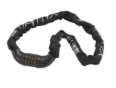 MATRIX Zahlen-Kettenschloss KEZ 901 6 mm schwarz 90 cm Produktbild 1