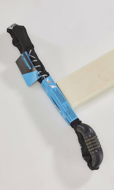 MATRIX Zahlen-Kettenschloss KEZ 901 6 mm schwarz 90 cm Produktbild 3