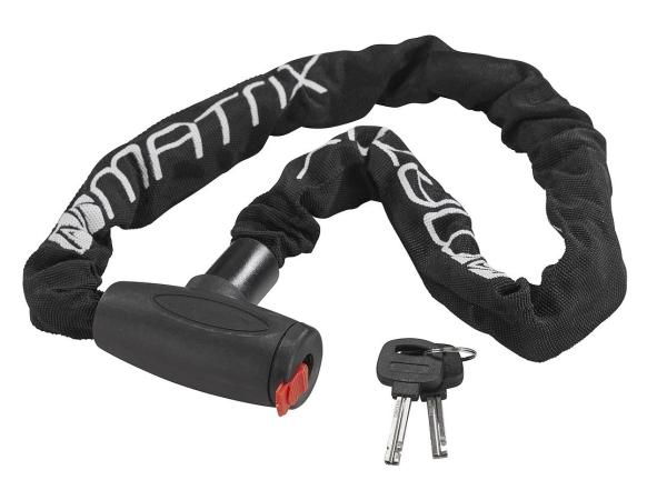 MATRIX Kettenschloss KES 903 8 mm schwarz 90 cm
