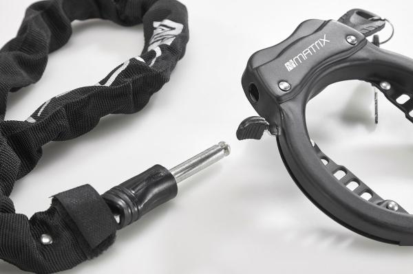 MATRIX Rahmenschloss Set XL RAN 1000 inkl. Kette (100 cm) 65 mm schwarz SB-Verpackung