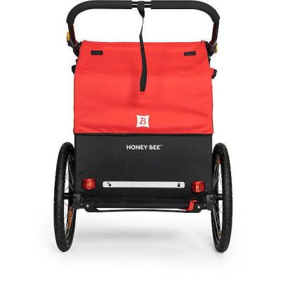 Burley Kinderanh&auml;nger Honey Bee 2 Sitzer rot/schwarz Produktbild 3