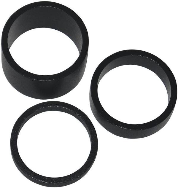 MATRIX Spacer Set Alu schwarz glanz 1 1/8" 5, 10, 20 mm Montageverpackun