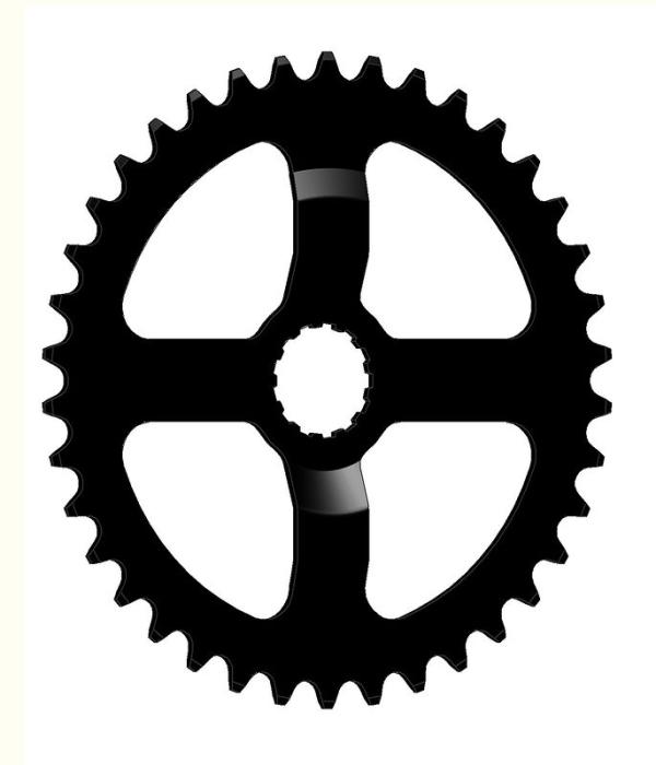 Esjot Kettenblatt f&uuml;r Bosch Gen 3 1/2" x 1/8", gekr&ouml;pft  40 Z&auml;hne