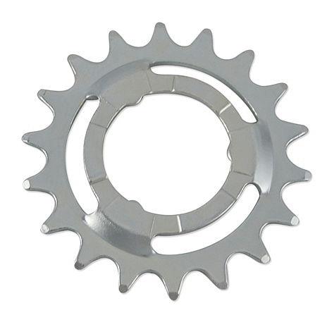 Esjot Steckzahnkranz gekr&ouml;pft f&uuml;r Shimano/Sram silber (verzinkt)  1/2" x 3/32", gekr&ouml;pft  19 Z&auml;hn
