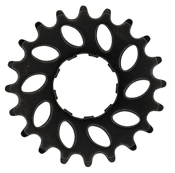 KMC Ritzel flach f&uuml;r Enviolo schwarz  1/2" x 1/8"  20 Z&auml;hne