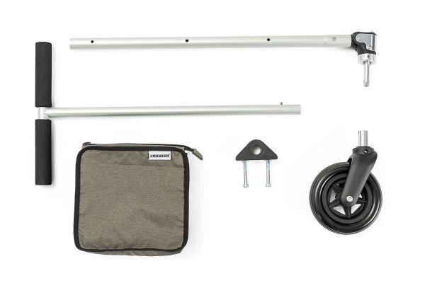 CROOZER Bollerwagen-Set Cargo f&uuml;r Cargo Modelle silber/schwarz