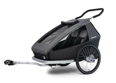 CROOZER Kinderanh&auml;nger Kid Keeke 2 1-2 Sitzer mountain grey Produktbild 2