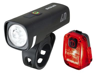 SIGMA LED Akkuleuchten Set AURA 40 / HIRO 10 Set schwarz Produktbild 3