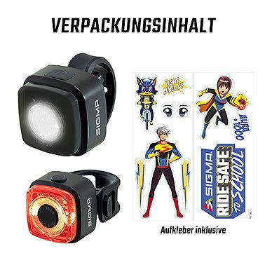 SIGMA LED Akkuleuchten Set AURA Micro Set schwarz Produktbild 1