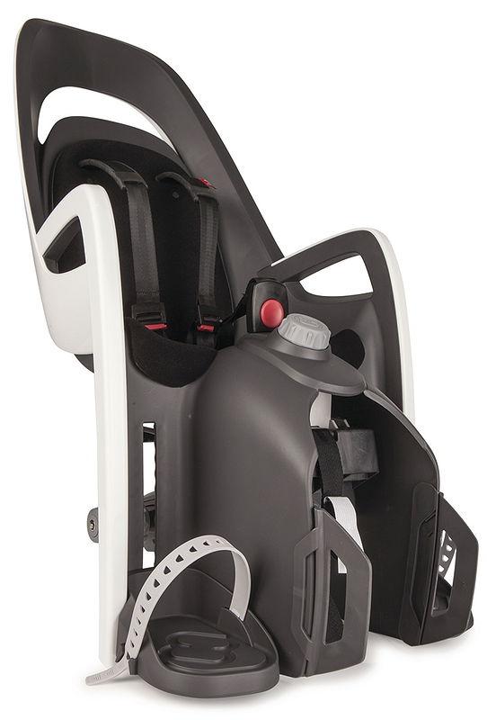 HAMAX Kindersitz Caress f&uuml;r Gep&auml;cktr&auml;germontage grau/wei&szlig;/schwarz
