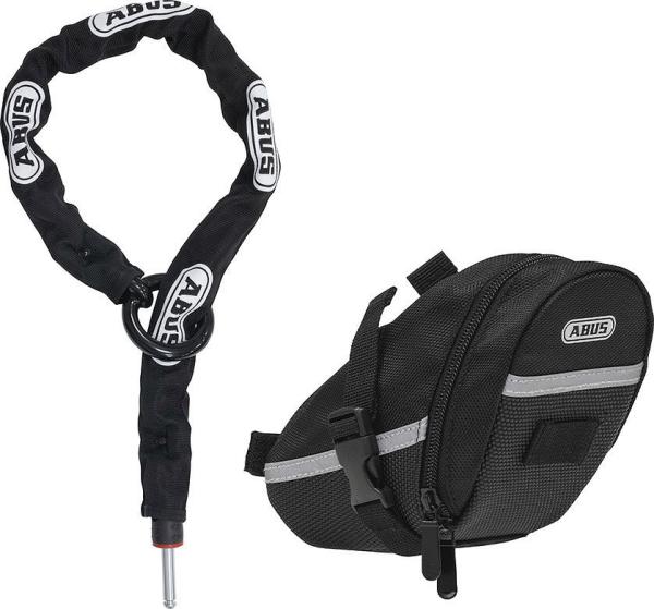 ABUS Anschlie&szlig;kette Adaptor Chain ACH 2.0 6KS/85BK + ST5950 inkl. Tasche 6 mm schwarz 85 cm
