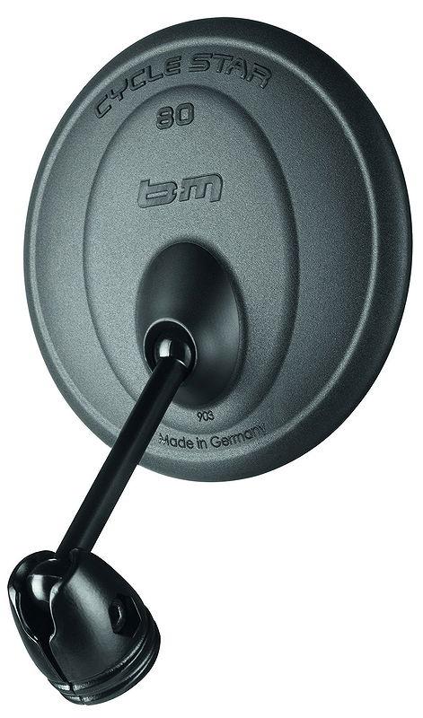 B&M Lenkerspiegel Cycle Star 80 kurze gebogene Stange, ca. 5 cm 903/3