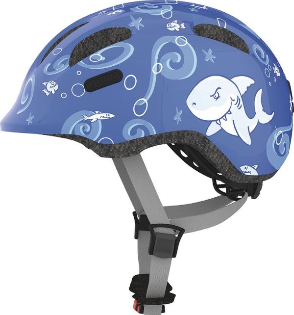 ABUS Kinderhelm Smiley 2.0 blue sharky S  45 - 50 cm