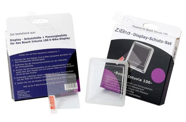 ZiBra Display Cover - Set f&uuml;r Bosch Intuvia 100 Display transparent
