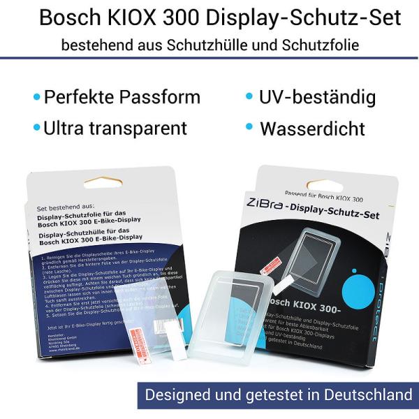 ZiBra Display Cover - Set f&uuml;r Bosch Kiox 300 transparent
