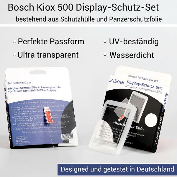 ZiBra Display Cover - Set f&uuml;r Bosch Kiox 500 transparent