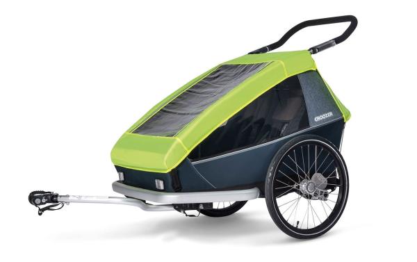 CROOZER Regenverdeck passend f&uuml;r Zweisitzer Lightning yellow f&uuml;r Kid /