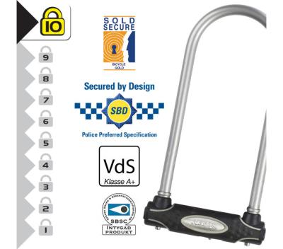 Master Lock B&uuml;gelschloss 8195LW Grau 13 mm x 280 mm x 110 mm Schl&uuml;ssel Produktbild 2