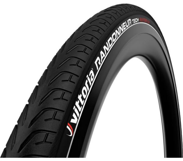 Vittoria Randonneur Tech 37-622 rigid Full Black refl G2.0